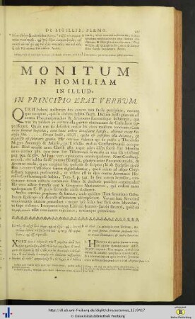 Homilia in illud In Principio Erat Verbum.