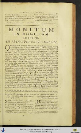Homilia in illud In Principio Erat Verbum.
