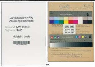 Entnazifizierung Luzie Holstein , geb. 15.03.1922 ()