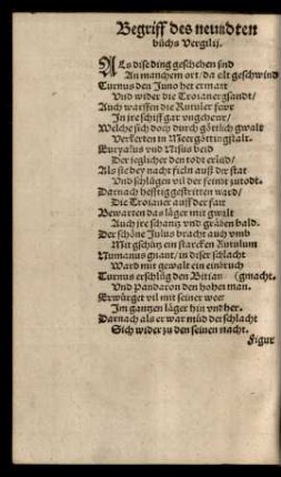 Begriff des neundten buchs Vergilii.