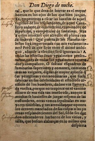 Don Diego de Noche : A la señora Donã Policena Espinola Dama de la Reyna nuestra señora