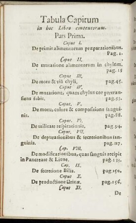 Tabula Capitum.