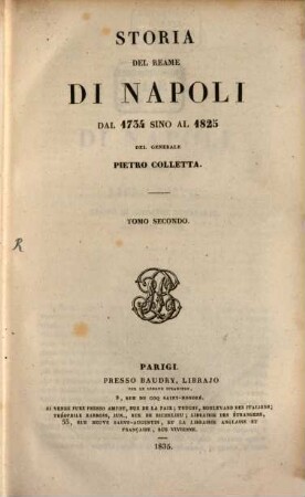 Storia del reame di Napoli : dal 1734 sino al 1825, 2