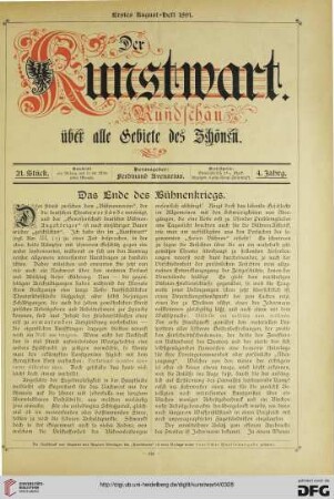 Heft 21 (1. Augustheft 1891)