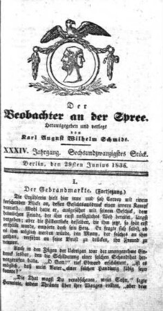 26. Stueck, 29. Juni 1835