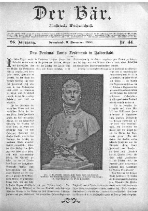 Sonnabend, 3. November 1900 Nr, 44