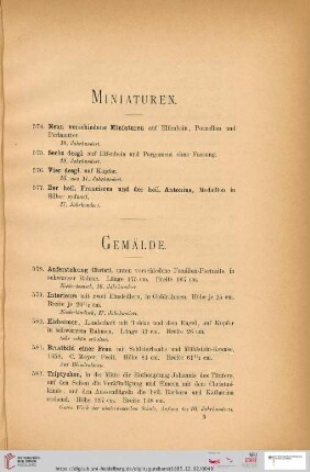 Miniaturen (Nr. 574-577)