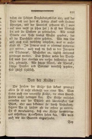 Von der Krätze: