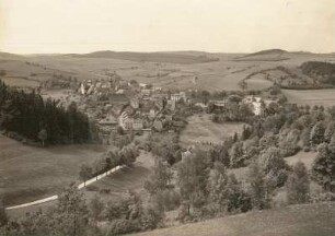 Stadt und Schloss Lauenstein von Nordosten
