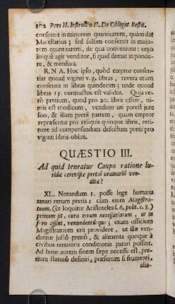 102-119, Quaestio III. Ad quid teneatur Caupo ratione luridae cerevisae pretio ordinario venditae?