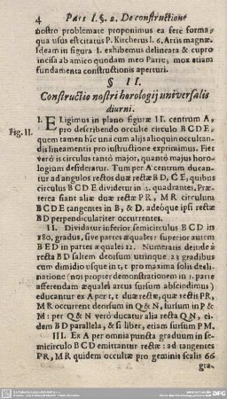 § II. Constructio nostri horologii universalis diurni.