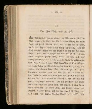 38. Der Zaunkoenig und der Baer.