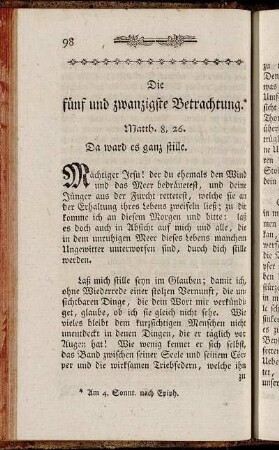 Die fünf und zwanzigste Betrachtung