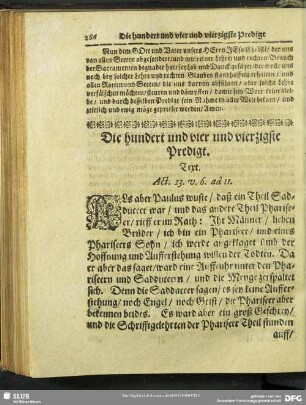 Die hundert und vier und vierzigste Predigt