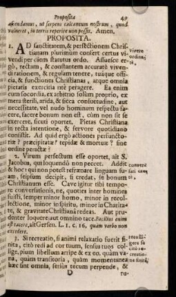 49-50, Diei Primae Proposita