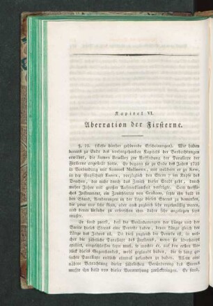 Kapitel VI. Aberratioin der Fixsterne
