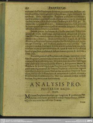 Analysis Prophetarum Maiorum