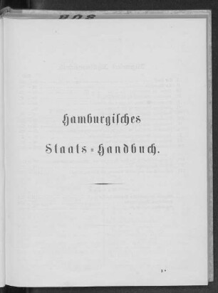 Hamburgisches Staats-Handbuch.