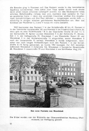 Das neue Postamt von Wandsbek