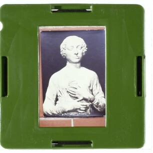 Verrocchio, Büste einer Dame (Dame mit dem Primelstrauß) (Florenz Bargello)