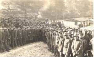 Kronprinz Wilhelm besucht das Reserve-Infanterie-Regiment 110