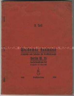 Katalog über Ersatzteile und Zubehör für Kraftfahrzeuge (2. Teil)