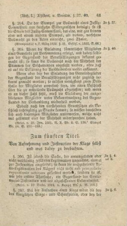 Zum fünften Titel