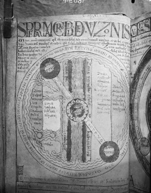 Liber Floridus Lamberti Canonici — Sphera Macrobii de quinque zonis, Folio 24verso