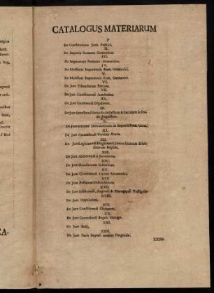 Catalogus Materiarum