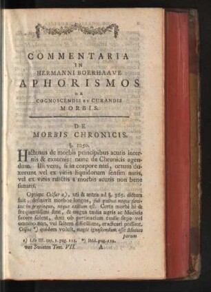 De Morbis Chronicis