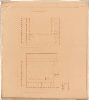 Grund, Peter; Lünen; Berufsschule - Grundriss 1. OG; Grundriss 2. OG