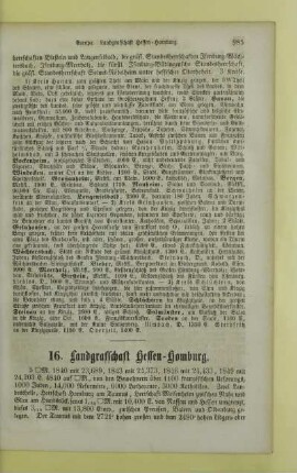 16. Landgrafschaft Hessen - Homburg
