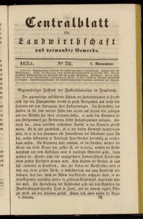 1835. No. 32. 6. November