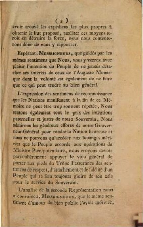 Lettre du Magistrat de Bruxelles aux États De Brabant leur remettant les deux Mémoires des Nations de Bruxelles