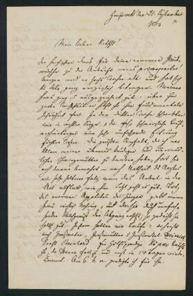 11r-12v, Brief: Greifswald den 21. September 1863