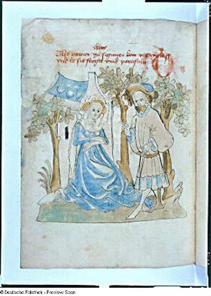 Gawan (?) bei Sigune, Blatt 304v