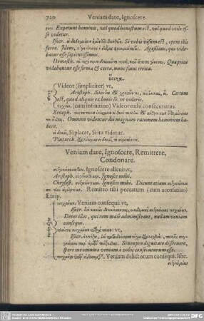 Veniam dare, Ignoscere, Remittere, Condonare