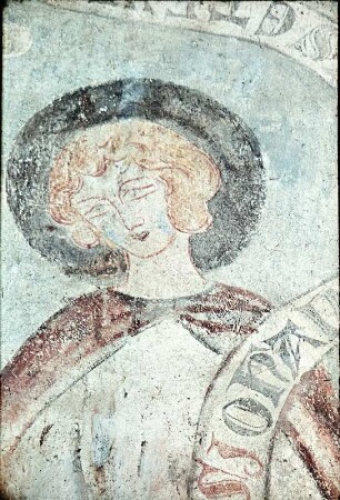 Achter Apostel: Johannes (Apsis, südliches Fenster, linker Pfeiler)