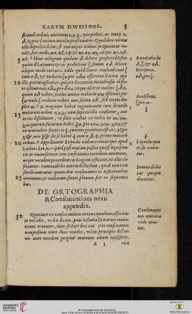 De Orthographia & Consonantium nexu appendix