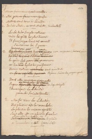Je veux faire une chansonnette