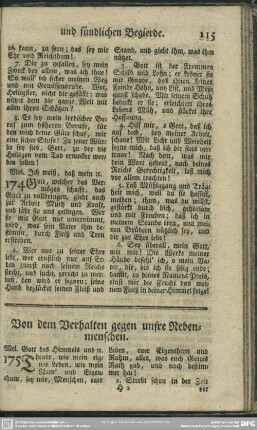 Von dem Verhalten gegen unsre Nebenmenschen