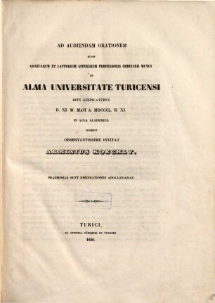 Opuscula academica, 1
