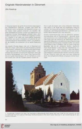 Originale Wandmalereien in Dänemark