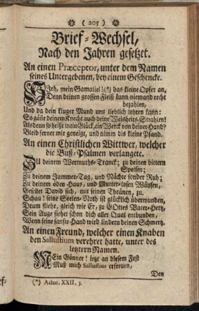 Brief-Wechsel