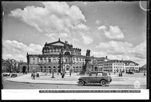 Dresden, Semperoper mit Hotel Bellevue
