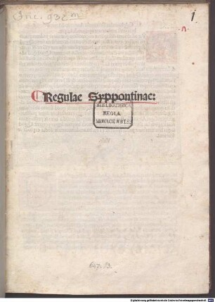 Rudimenta grammatices : gewidmet Pyrrhus Perottus. Mit Brief an Antonius Moretus von Johannes Calphurnius