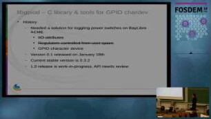 New GPIO interface for linux user space: GPIO character device API and libgpiod