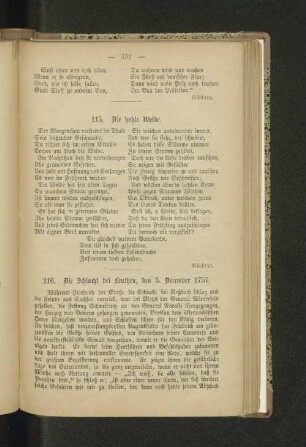116. Die Schlacht bei Leuthen, den 5. December 1757.