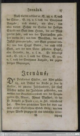 Irenäus ...