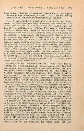 373-377 [Rezension] Reich Gottes